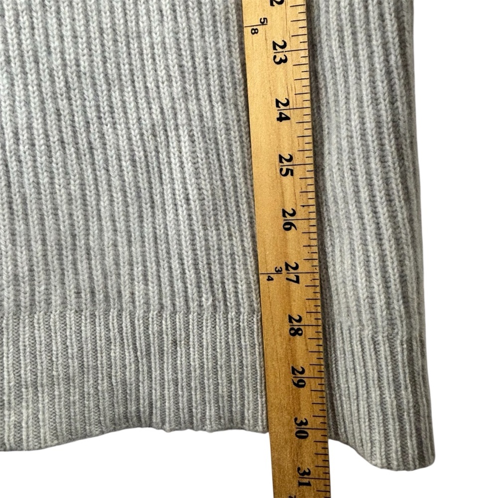 Banana Republic Todd & Duncan Scottish Cashmere Sweater Cowlneck Gray Size M - Picture 9 of 12